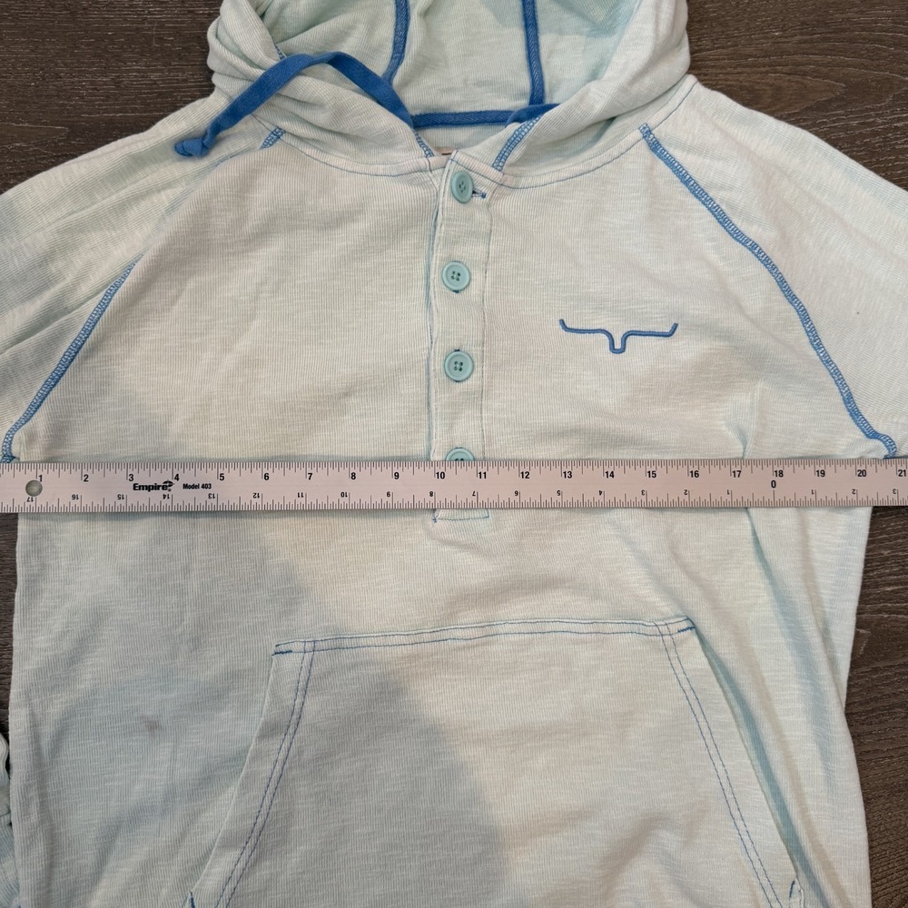 Kimes Ranch Mint Sunrise Hoodie XL Green Henley Western Coastal Cowgirl Rodeo - Picture 10 of 11